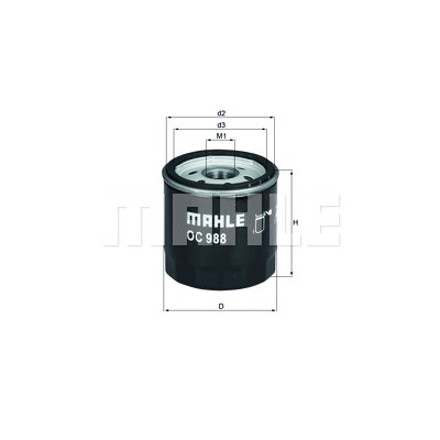 Filtro olio MAHLE ORIGINAL OC 988