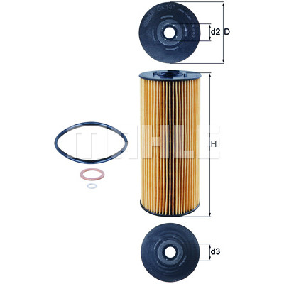 Filtro olio MAHLE ORIGINAL OX 137D