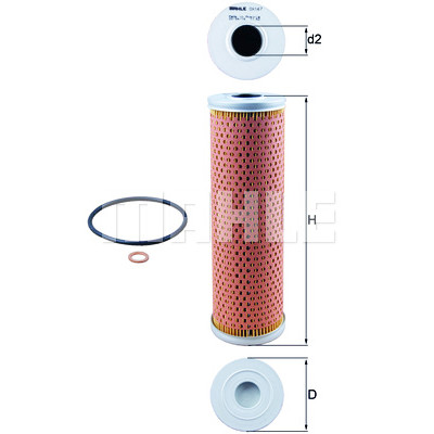 Filtro olio MAHLE ORIGINAL OX 147D