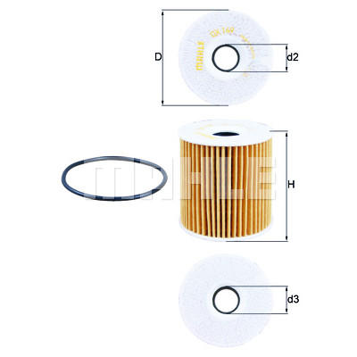 Filtro olio MAHLE ORIGINAL OX 149D