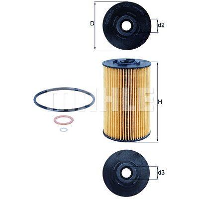 Filtro olio MAHLE ORIGINAL OX 150D