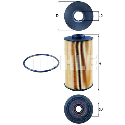 Filtro olio MAHLE ORIGINAL OX 152/1D