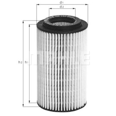 Filtro olio MAHLE ORIGINAL OX 153D3