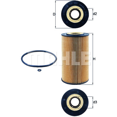 Filtro olio MAHLE ORIGINAL OX 169D