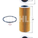 Filtro olio MAHLE ORIGINAL OX 177/3D