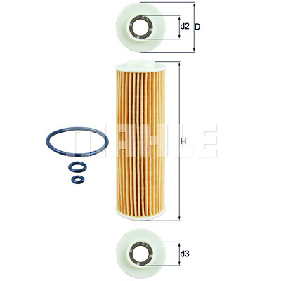 Filtro olio MAHLE ORIGINAL OX 183/5D1