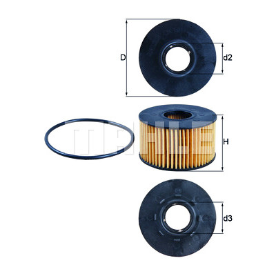 Filtro olio MAHLE ORIGINAL OX 191D