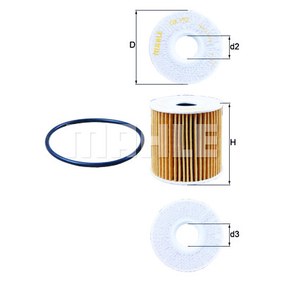 Filtro olio MAHLE ORIGINAL OX 192D