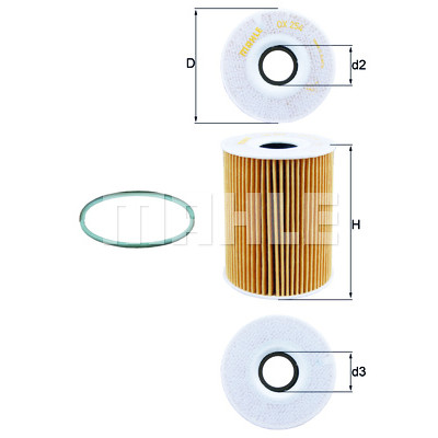 Filtro olio MAHLE ORIGINAL OX 254D4