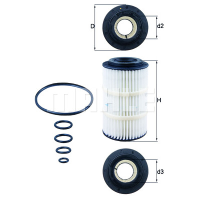 Filtro olio MAHLE ORIGINAL OX 345/7D