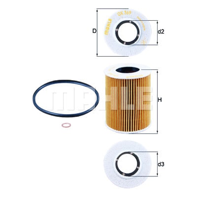 Filtro olio MAHLE ORIGINAL OX 369D