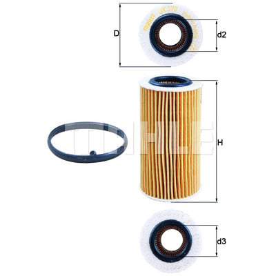 Filtro olio MAHLE ORIGINAL OX 370D1