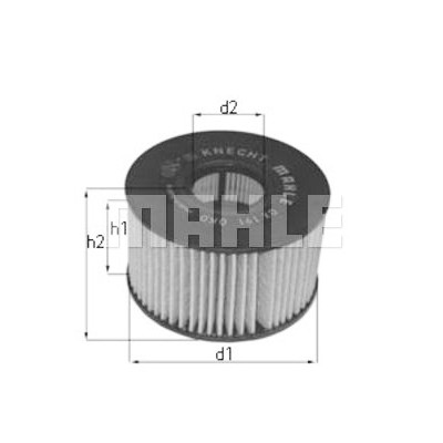 Filtro olio MAHLE ORIGINAL OX 382D