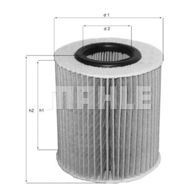 Filtro olio MAHLE ORIGINAL OX 416D1