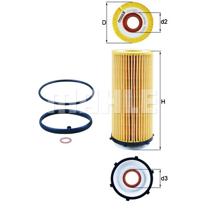 Filtro olio MAHLE ORIGINAL OX 560D