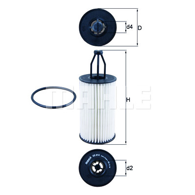 Filtro olio MAHLE ORIGINAL OX 814D