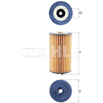 Filtro olio MAHLE ORIGINAL OX 978D