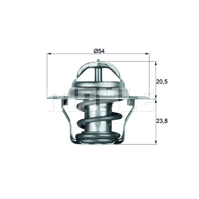Termostato, liquido di raffreddamento MAHLE ORIGINAL TX 14 87D