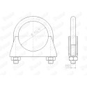 Pezzo per fissaggio, Imp. gas scarico