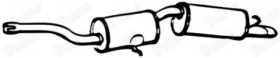 Silenziatore posteriore