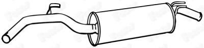 Silenziatore posteriore