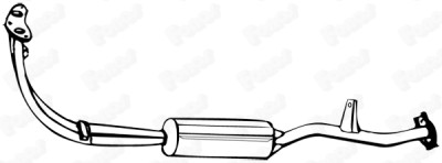 Silenziatore anteriore