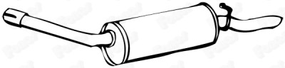 Silenziatore posteriore