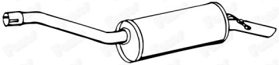 Silenziatore posteriore