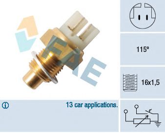 Sensor, temperatura del refrigerante