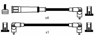Set cavi di accensione NGK 575