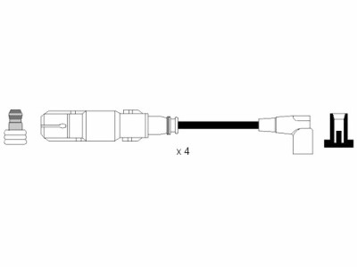 Set cavi di accensione NGK 579