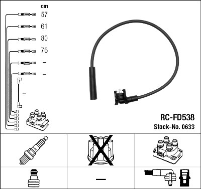 Kit cavi accensione