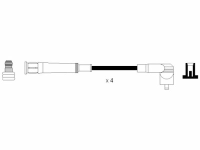 Set cavi di accensione NGK 643