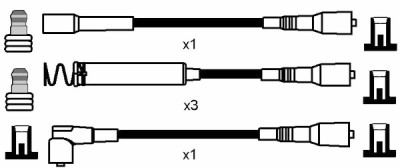 Set cavi di accensione NGK 788