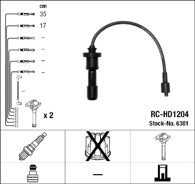 Kit cavi accensione