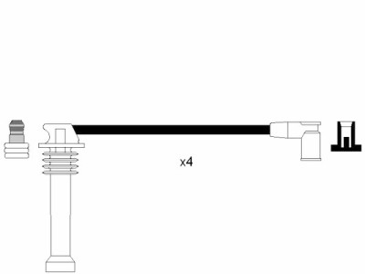 Set cavi di accensione NGK 6984