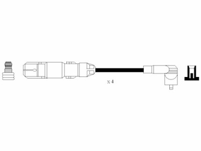 Set cavi di accensione NGK 7061