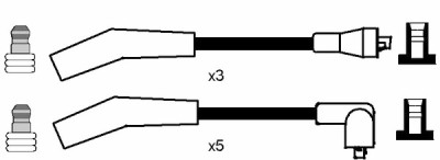 Kit cavi accensione NGK 7079