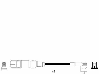 Set cavi di accensione NGK 7302