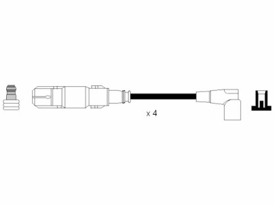 Set cavi di accensione NGK 7303