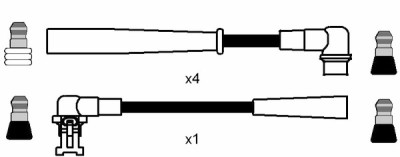 Set cavi di accensione NGK 7368