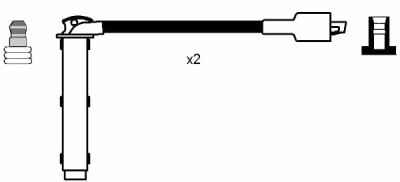 Set cavi di accensione NGK 7705