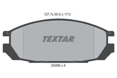 Pastiglie freno TEXTAR 2009801