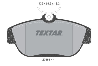 Pastiglie freno TEXTAR 2016402