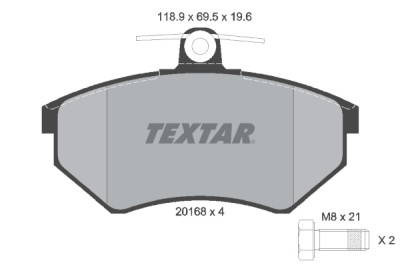 Pastiglie freno TEXTAR 2016804