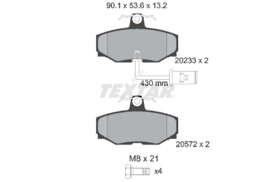 Pastiglie freno TEXTAR 2023301