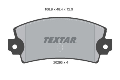 Pastiglie freno TEXTAR 2029301
