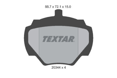 Pastiglie freno TEXTAR 2034402