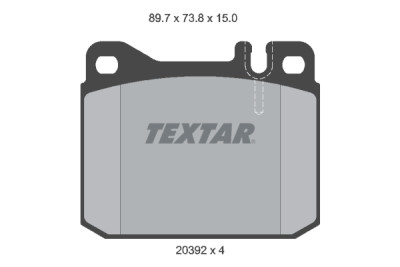 Pastiglie freno TEXTAR 2039204