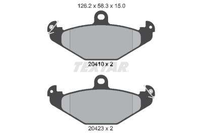 Pastiglie freno TEXTAR 20410 01